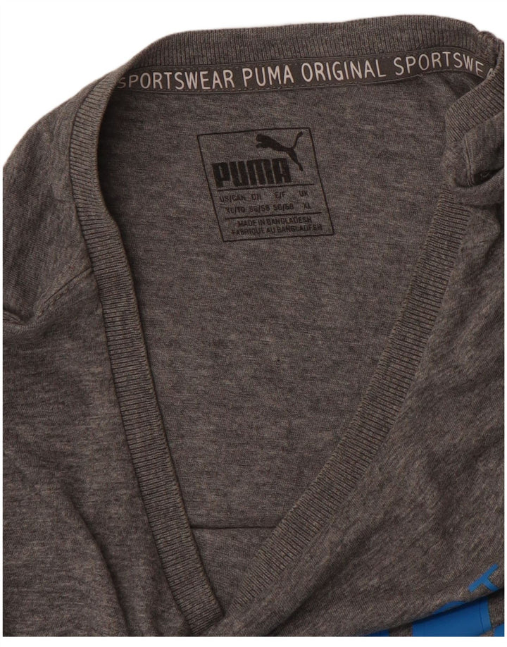 PUMA Camiseta gráfica para hombre Top XL Gris