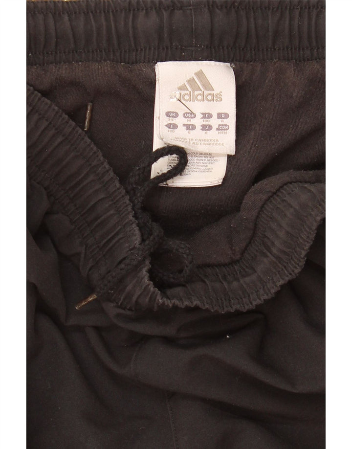 Adidas Hombre Pantalones De Chándal Joggers Grande Negro Poliéster