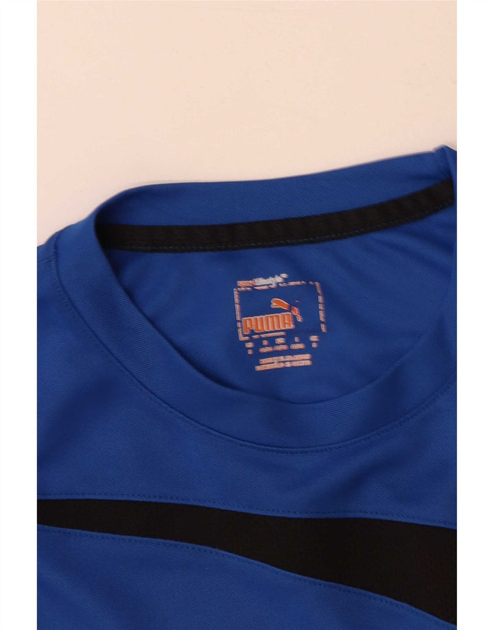 Camiseta Puma Hombre Top Small Azul Colorblock