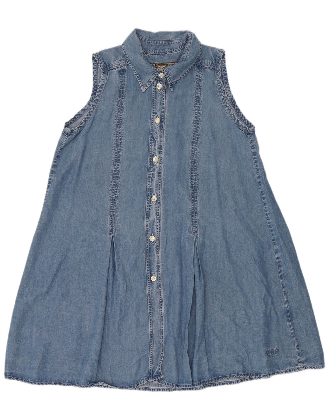 Joop Vestido vaquero sin mangas para mujer UK 44 Lyocell azul medio