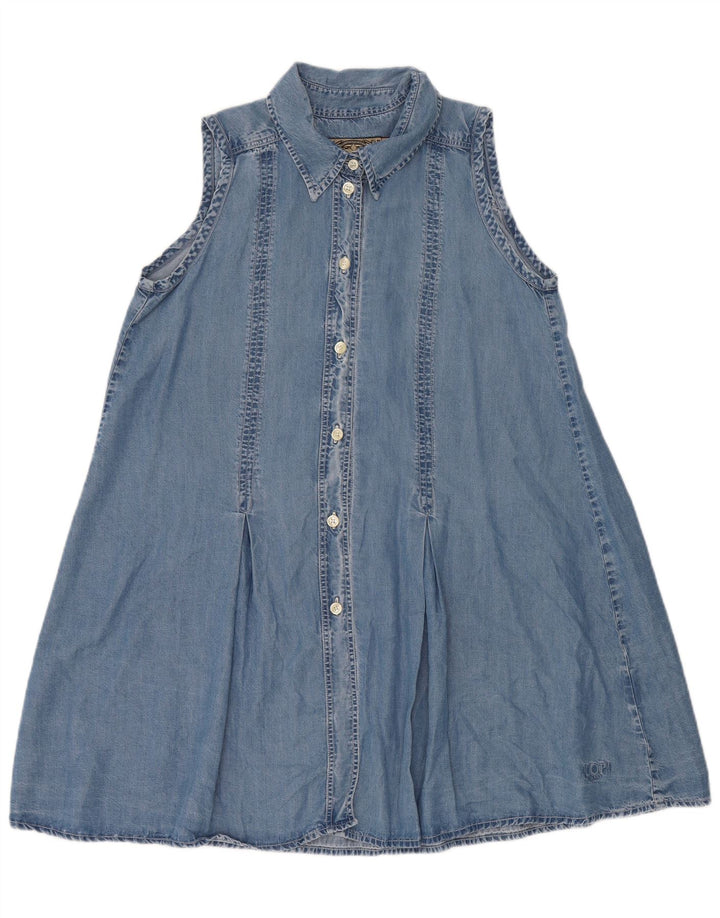 Joop Vestido vaquero sin mangas para mujer UK 44 Lyocell azul medio