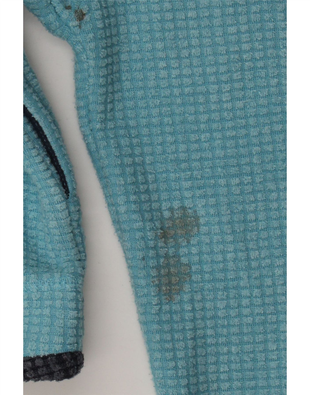Weird Fish Jersey de forro polar con cuello y cremallera para mujer UK 46 Large Poliéster azul