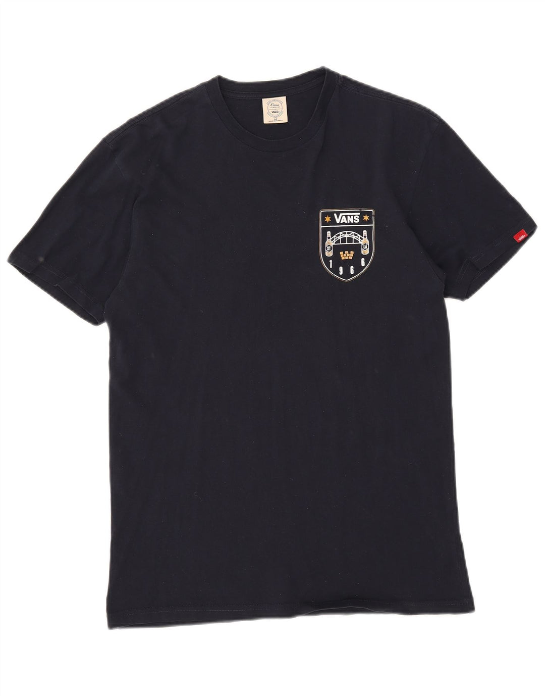 Camiseta Vans Hombre Graphic Top Medium Azul Marino Algodón
