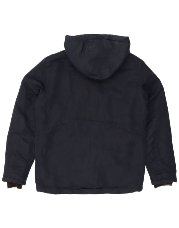 Jack & Jones Chaqueta acolchada con capucha para hombre UK 40 Large Azul marino Modern