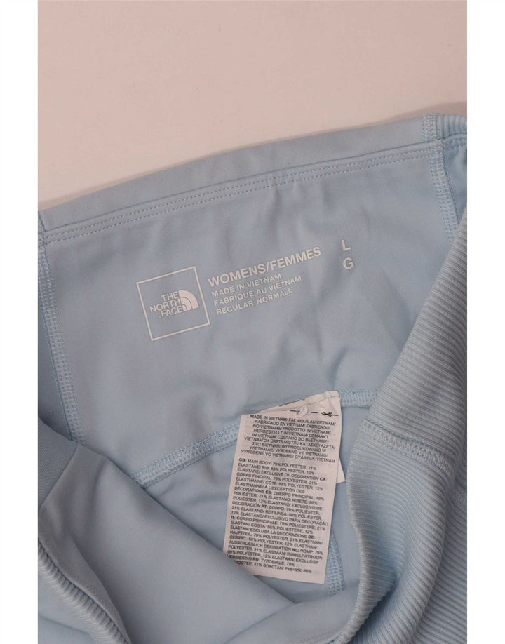 The North Face Pantalones cortos deportivos para mujer UK 44 Poliéster azul grande