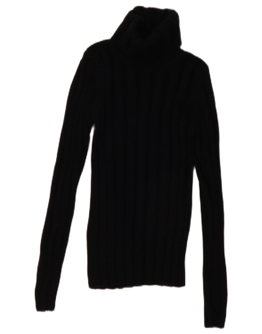 Hugo Boss Jersey con cuello vuelto para mujer UK 8 Small Lana negra