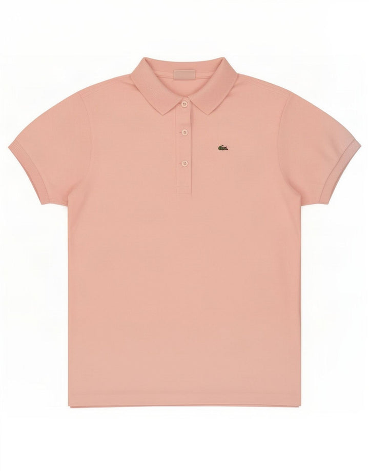 Polo Lacoste Mujer Talla 38 Algodón Rosa Medio