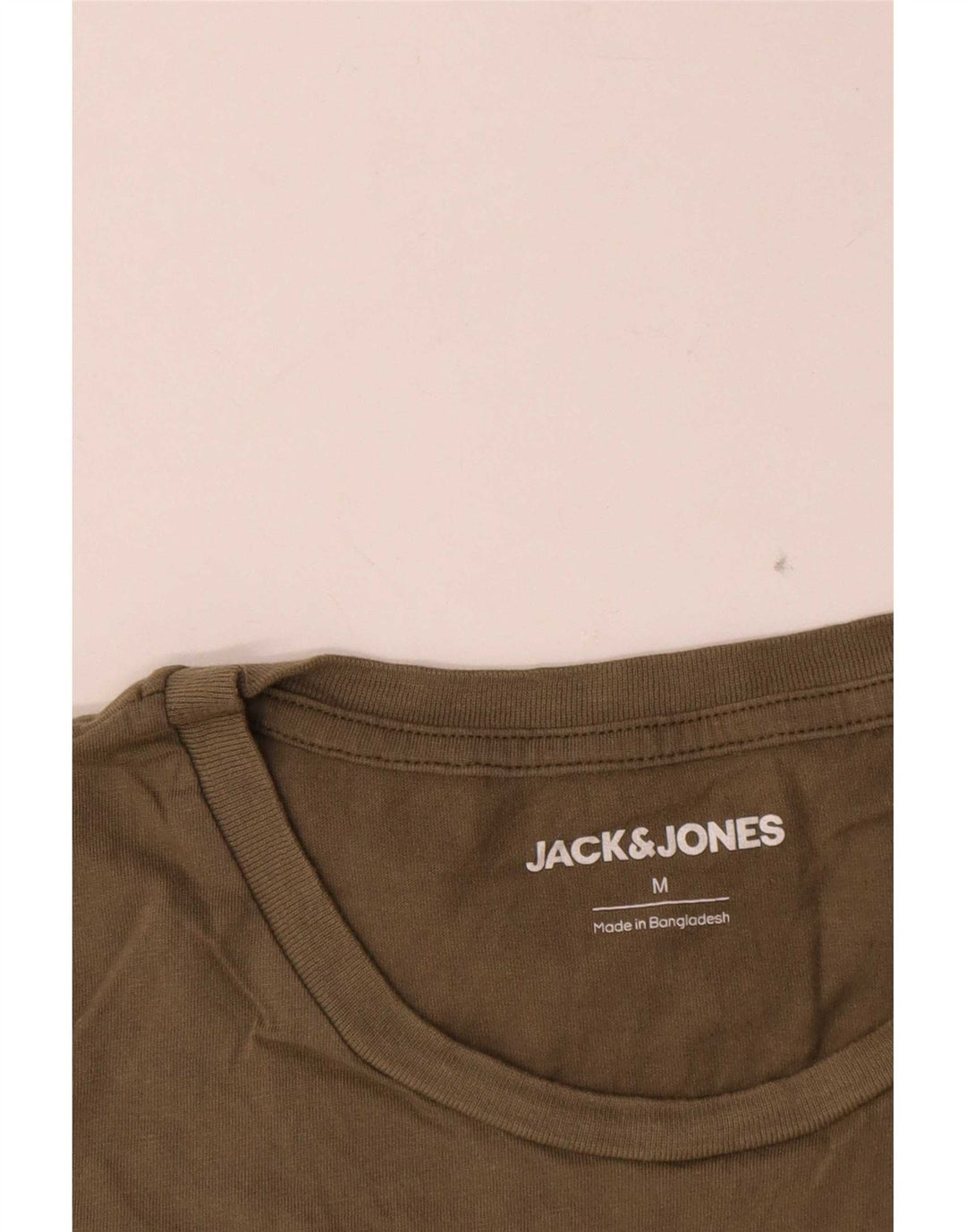 Jack & Jones Hombre Camiseta Gráfica Top Medium Khaki Algodón