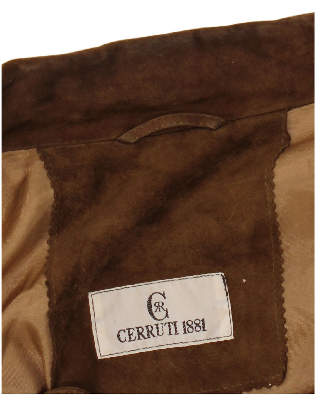 CERRUTI 1881 Chaqueta de ante para hombre UK 40 Grande Marrón