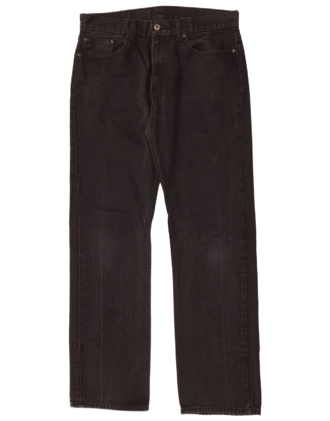 Vaqueros rectos Levi's para hombre W34 L34 Algodón negro