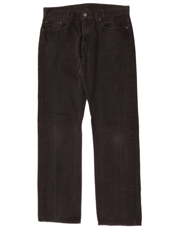 Vaqueros rectos Levi's para hombre W34 L34 Algodón negro