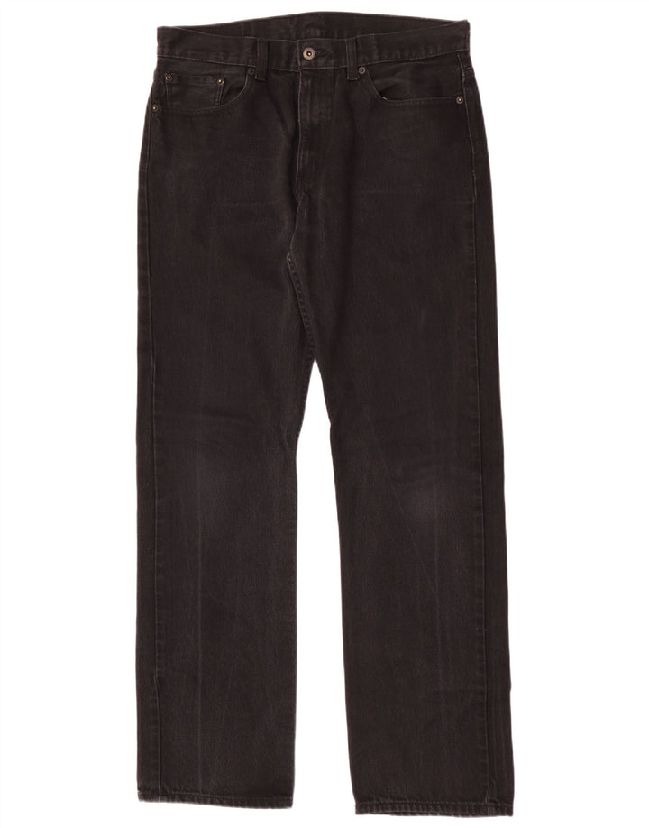 Vaqueros rectos Levi's para hombre W34 L34 Algodón negro