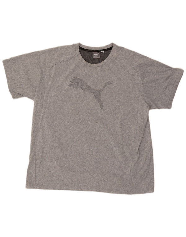 PUMA Camiseta gráfica para hombre Top 2XL Algodón gris
