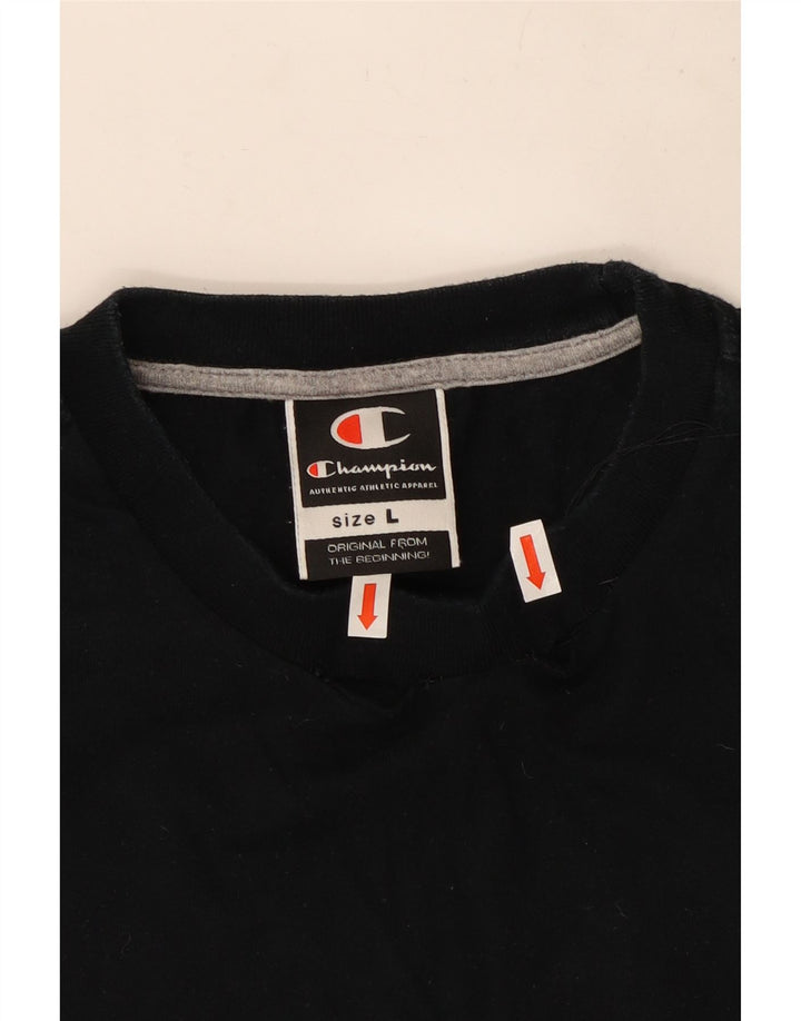 Champion Chaleco Para Hombre Top Grande De Algodón Negro
