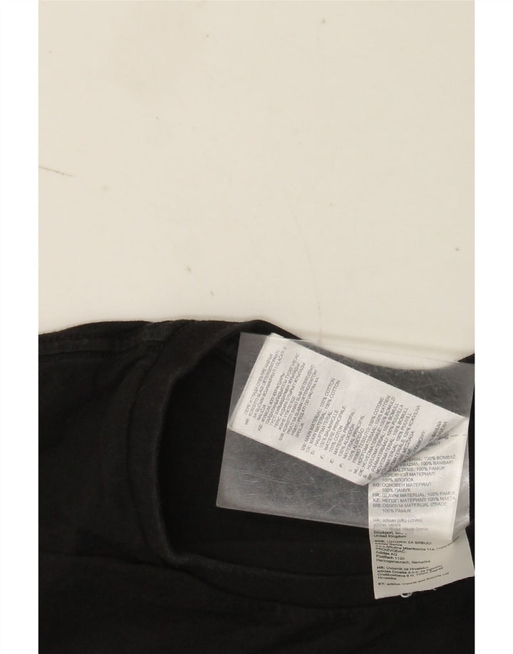 Adidas - Camiseta gráfica para hombre, talla mediana, algodón negro