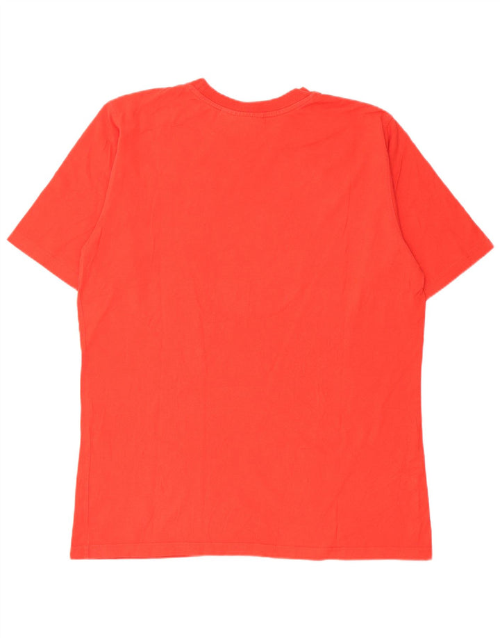 Puma - Camiseta gráfica para hombre, parte superior de algodón rojo mediano