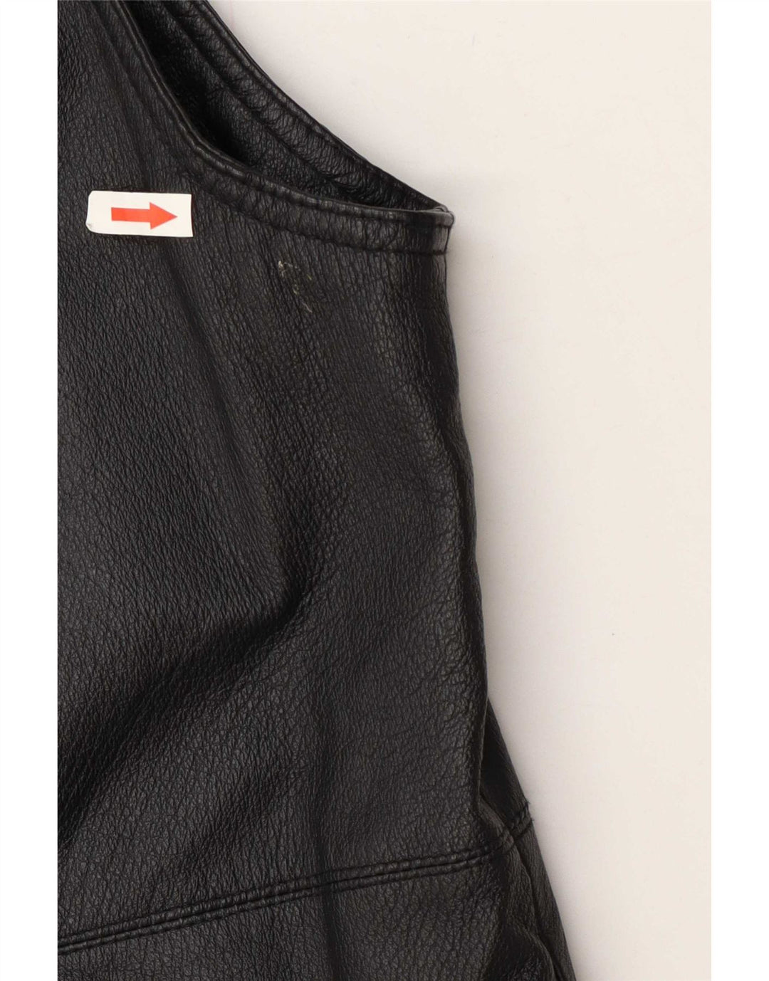 Canda Womens By C&A Chaleco de cuero UK 20 2XL Negro
