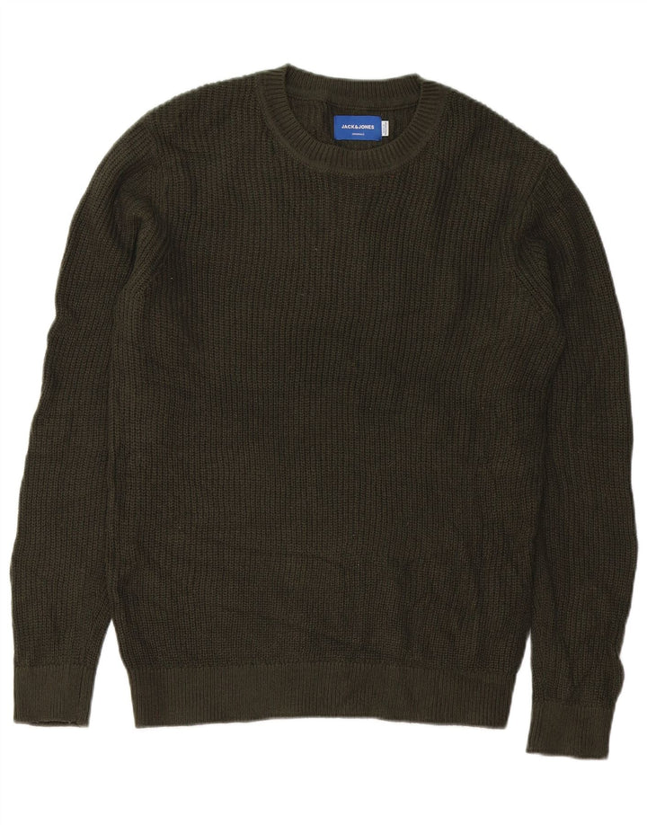 Jersey Jack & Jones Hombre con Cuello Redondo Acrílico Verde Medio