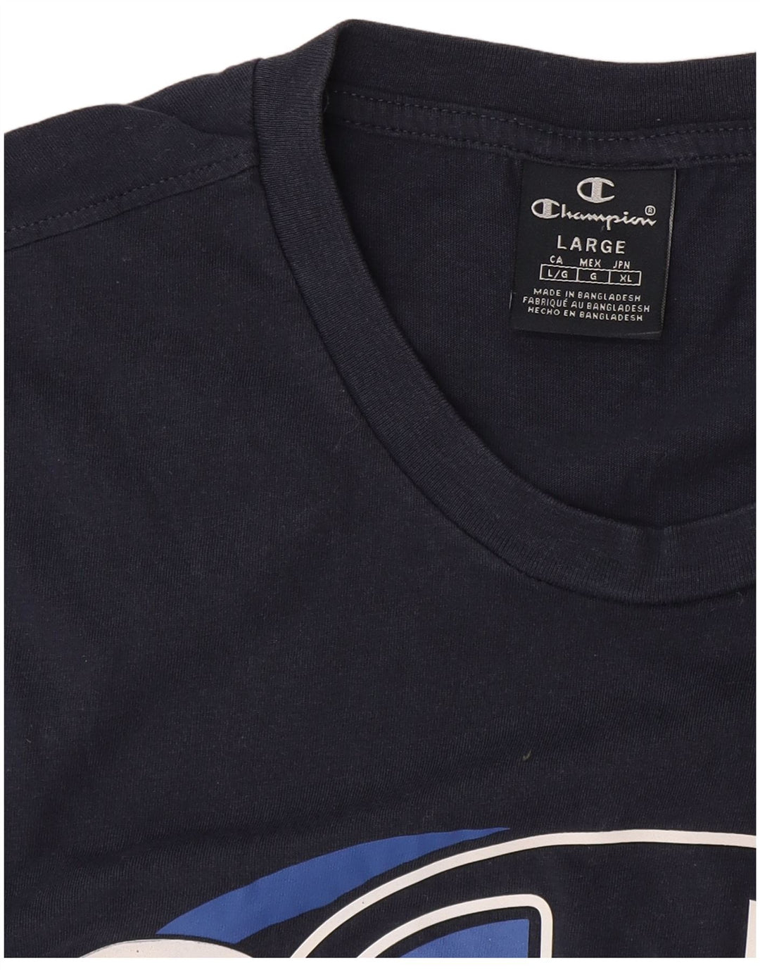 Champion Camiseta Gráfica Para Hombre Top Grande Azul Marino
