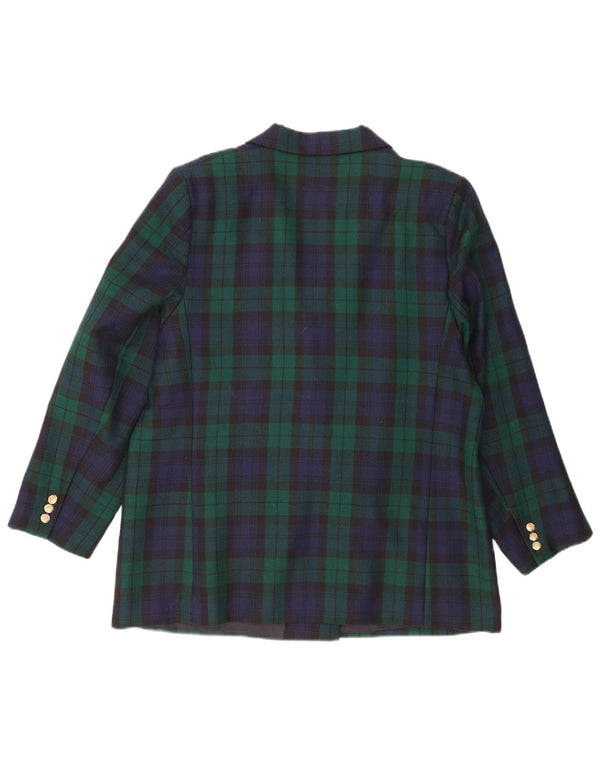 Marks & Spencer Chaqueta tipo blazer con doble botonadura para hombre UK 44 2XL Green Check