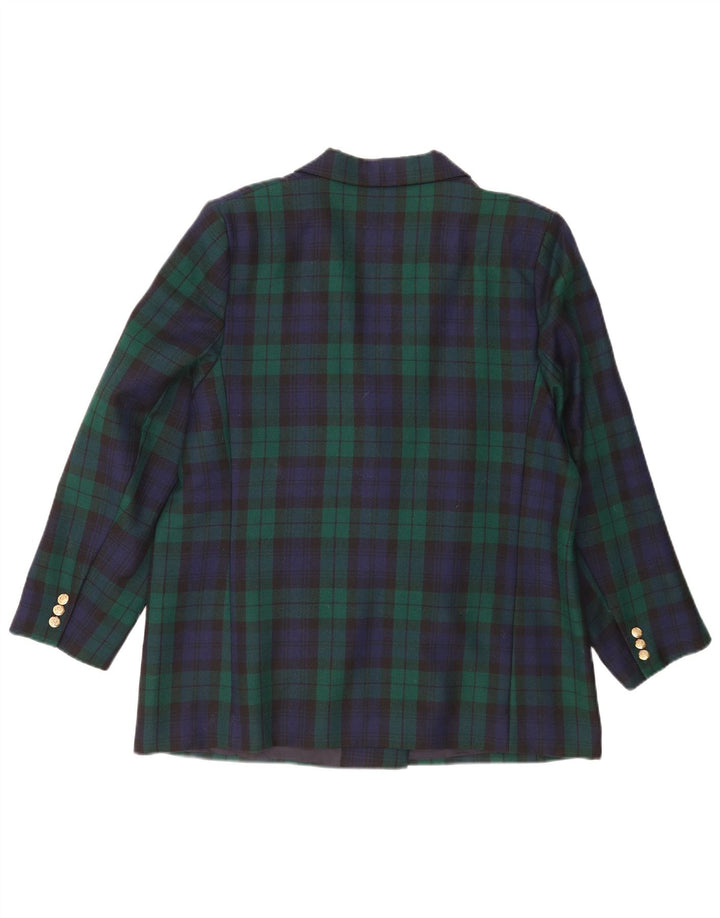 Marks & Spencer Chaqueta tipo blazer con doble botonadura para hombre UK 44 2XL Green Check