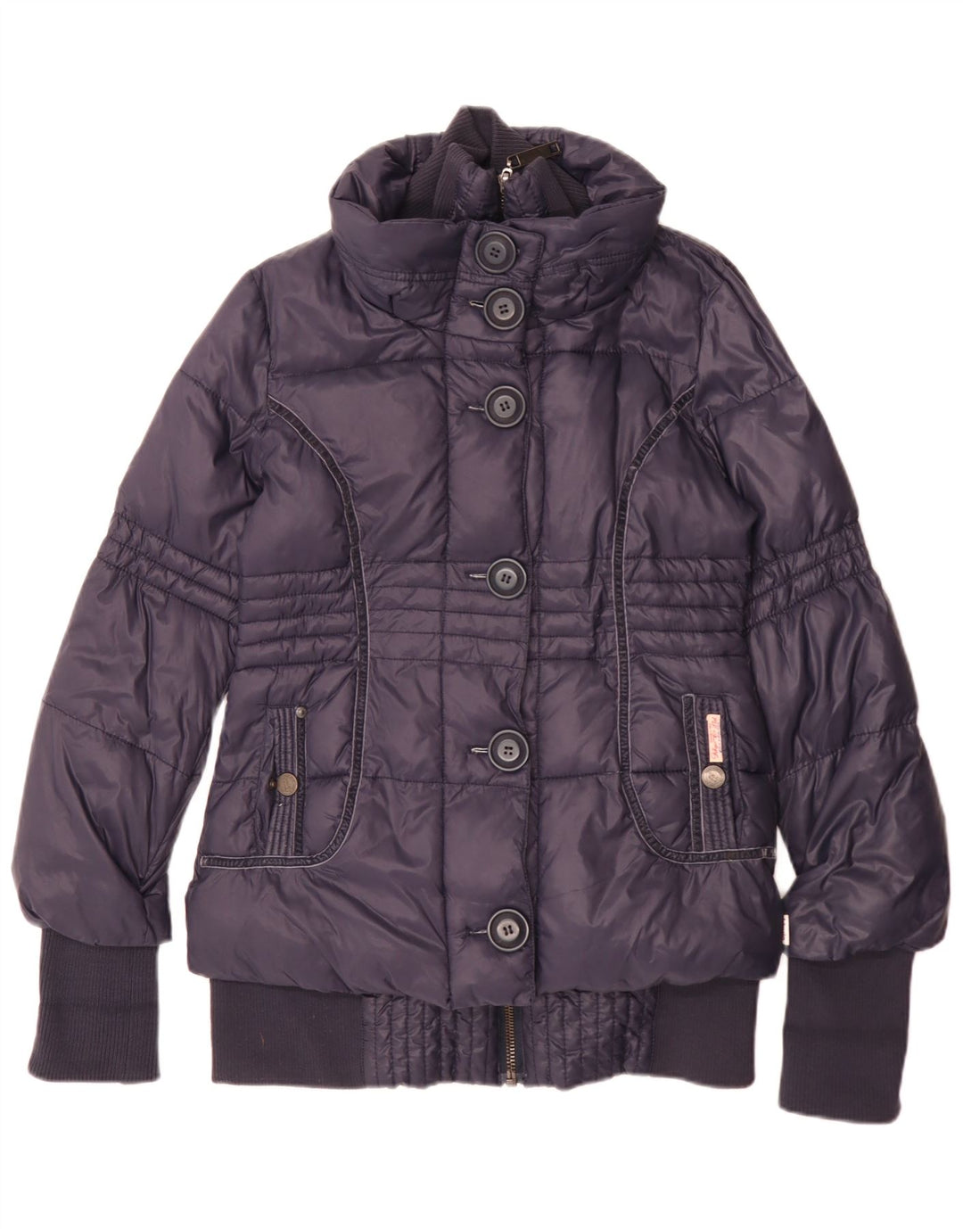 KHUJO Chaqueta acolchada para mujer UK 40 Large Poliamida azul marino