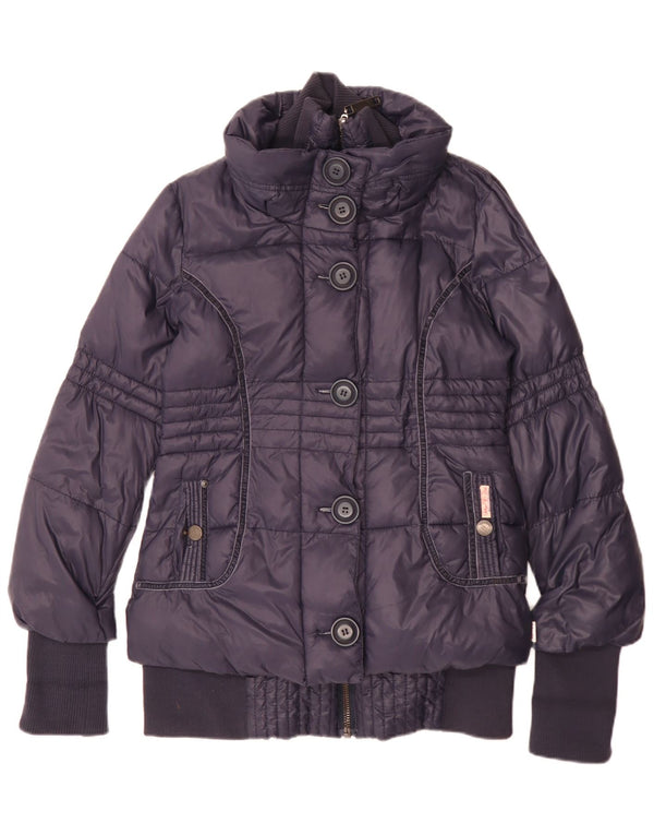 KHUJO Chaqueta acolchada para mujer UK 40 Large Poliamida azul marino