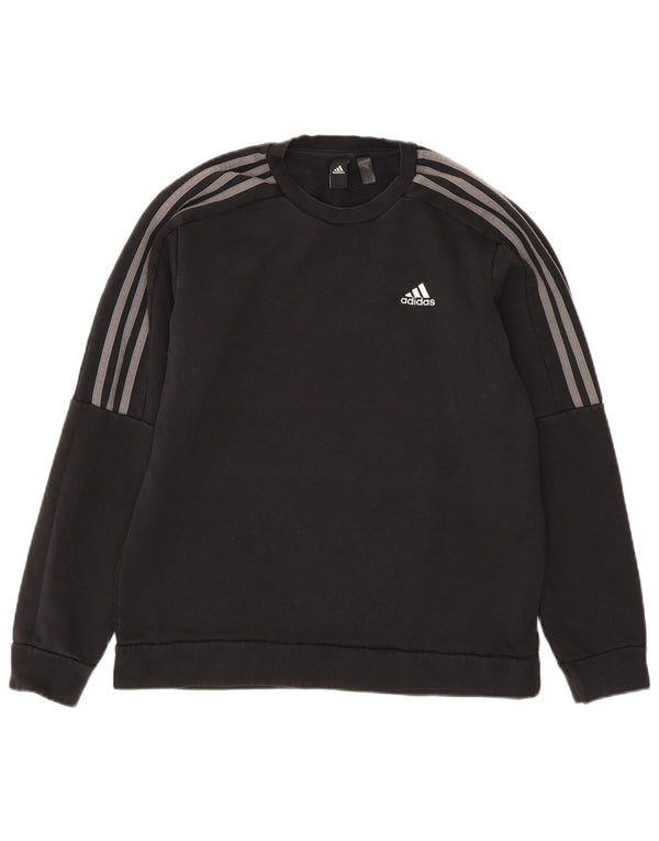 Adidas Hombre Sudadera Jumper Medium Negro Algodón