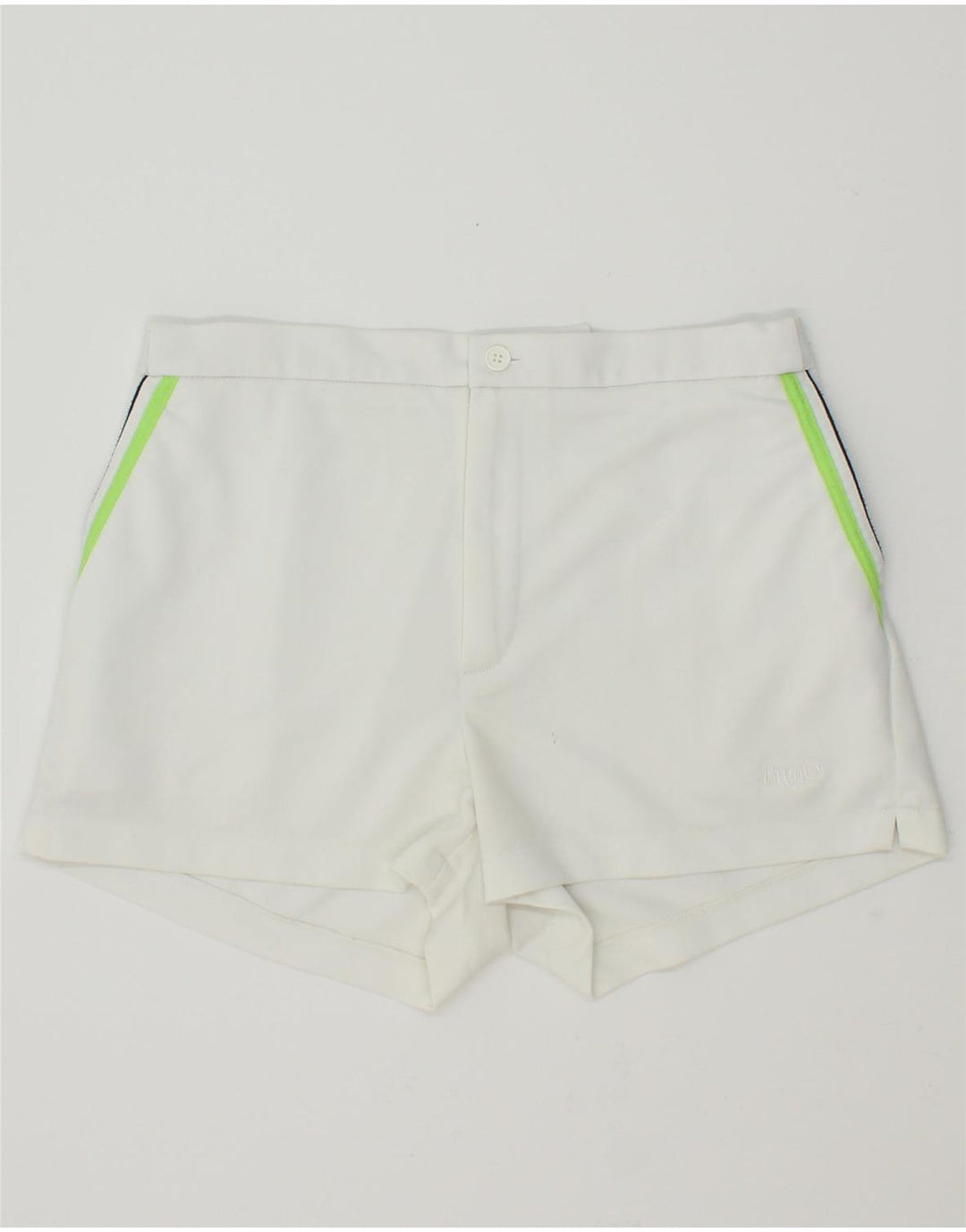 BRUGI Womens Casual Shorts Large W32 White Polyester Vintage Brugi and Second-Hand Brugi from Messina Hembry 