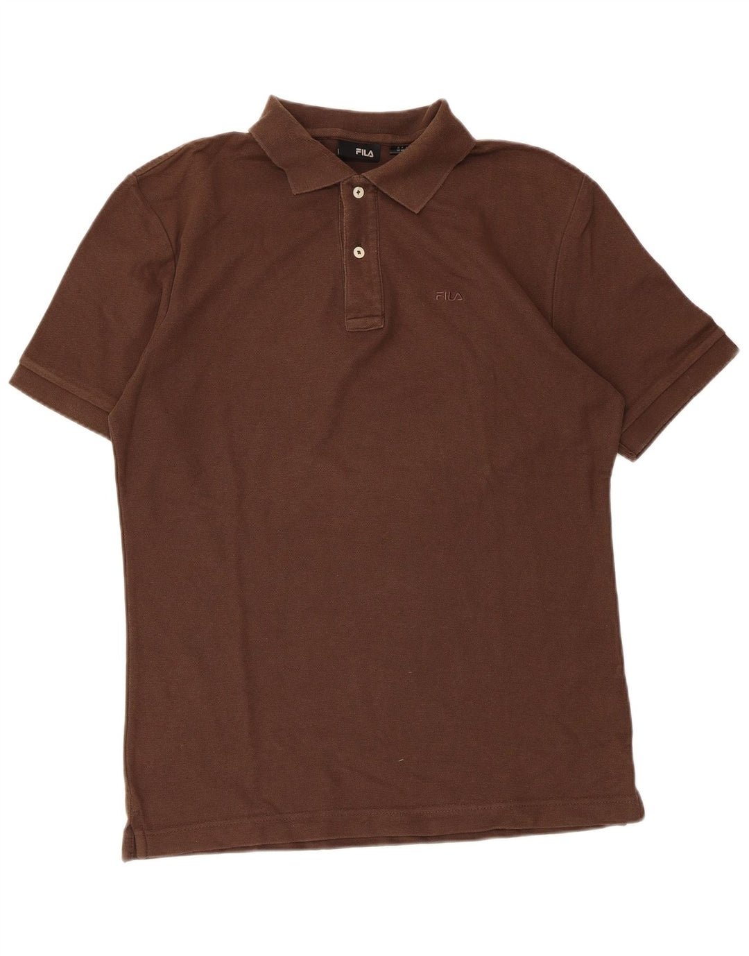 Polo Fila Hombre Algodón Marrón Medio