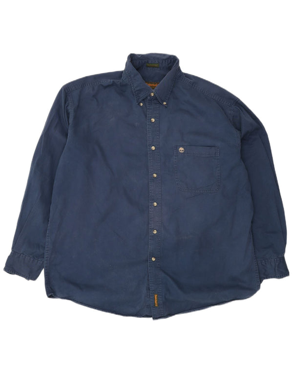 Timberland Camisa Rugged Fit Hombre XL Algodón Azul Marino