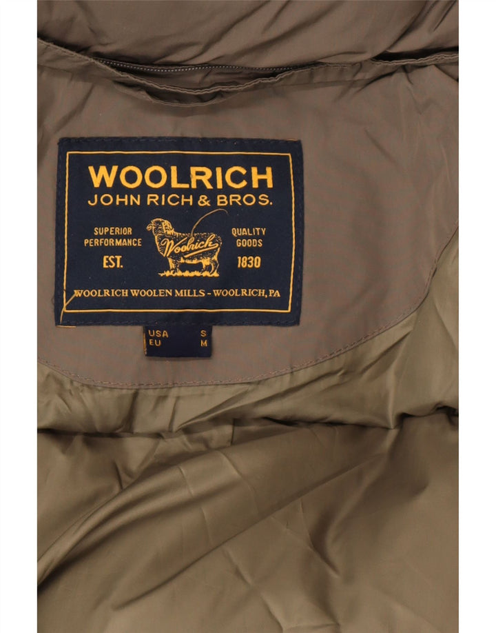 Woolrich Chaqueta acolchada con capucha para hombre UK 36 Small Khaki