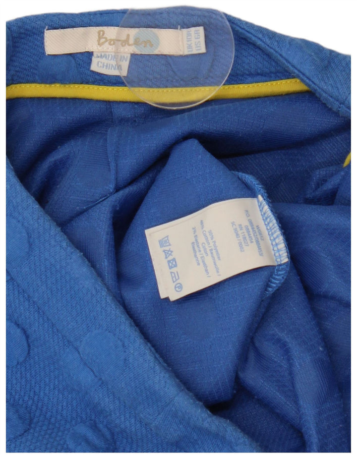 Boden Falda acampanada para mujer UK 10 Small W28 Poliéster de lunares azules