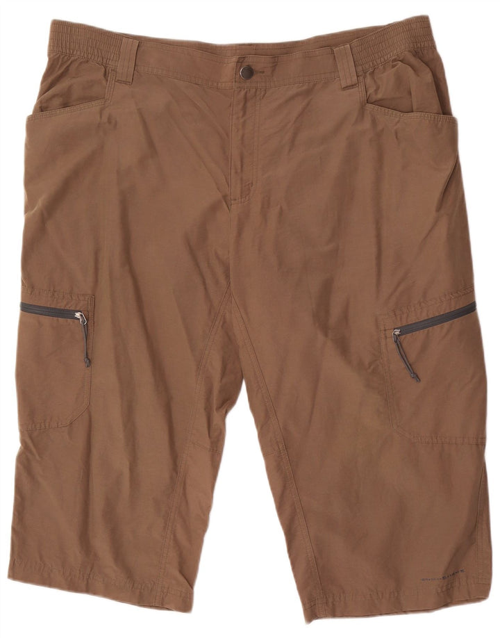 Columbia Pantalones cortos cargo Titanium para hombre XL W40 Algodón marrón