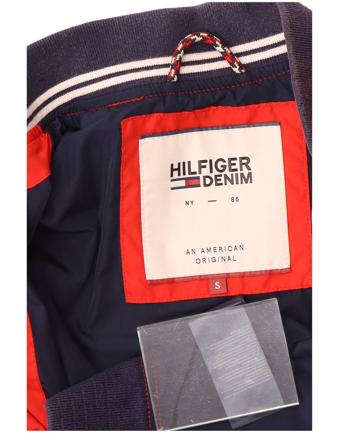 TOMMY HILFIGER Chaqueta bomber para hombre UK 36 Small Rojo Algodón