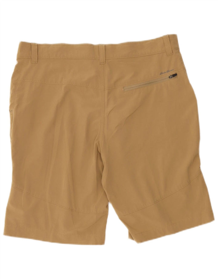 Eddie Bauer Pantalones cortos chinos para hombre W33 Poliéster beige medio