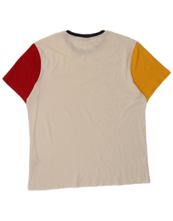 Champion Camiseta para hombre Top 2XL Blanco Colorblock Algodón