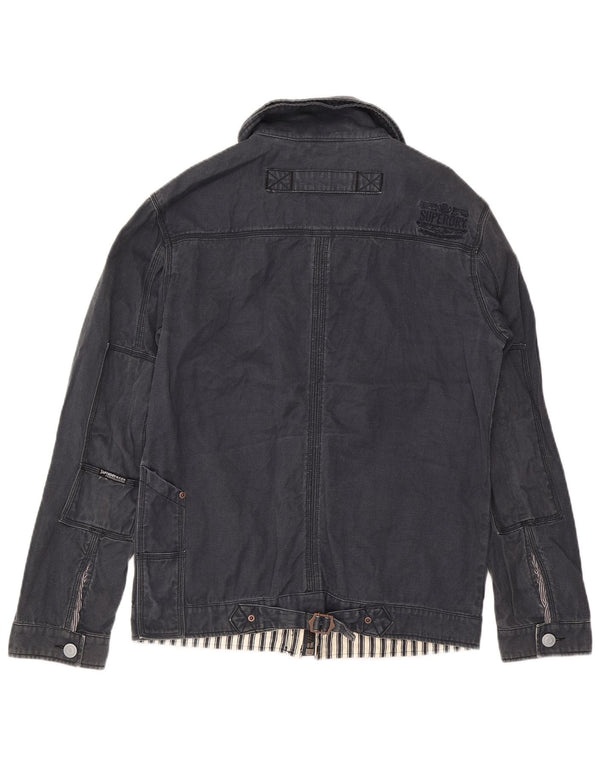 Superdry Chaqueta utilitaria para hombre UK 42 XL Algodón azul marino