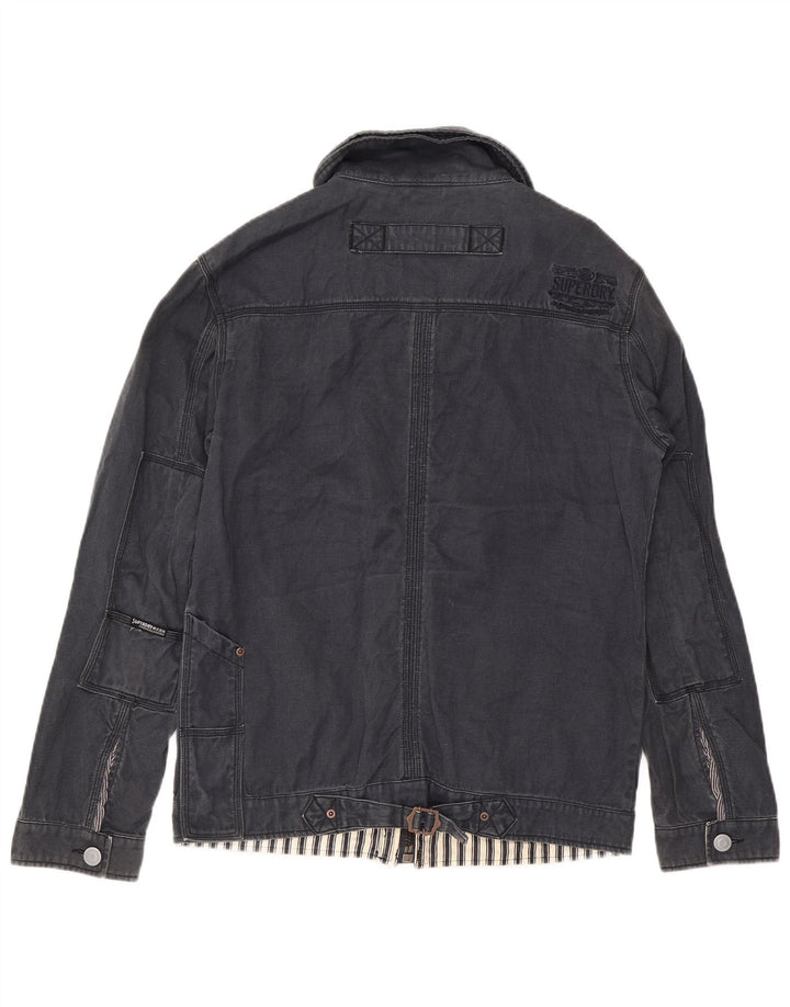 Superdry Chaqueta utilitaria para hombre UK 42 XL Algodón azul marino