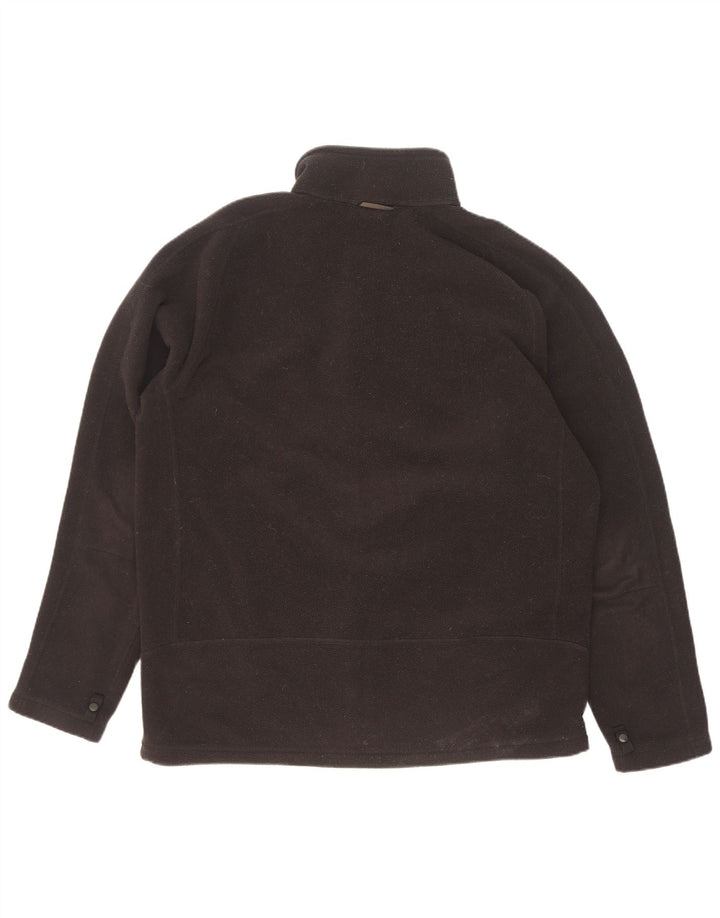 The North Face Chaqueta polar con forro gráfico para hombre, talla 40, poliéster negro grande