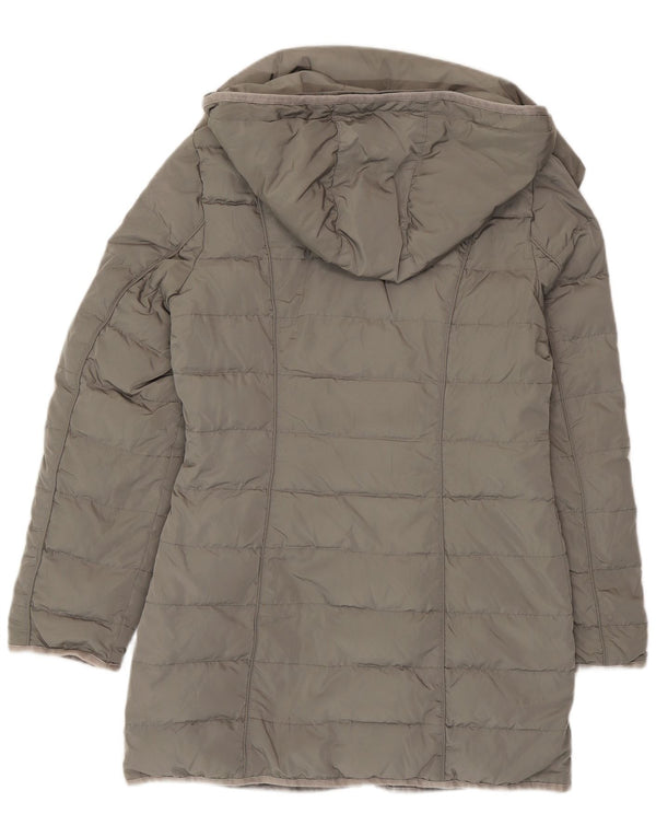 Penny Black Abrigo acolchado y holgado con capucha para mujer UK 10 Small Grey