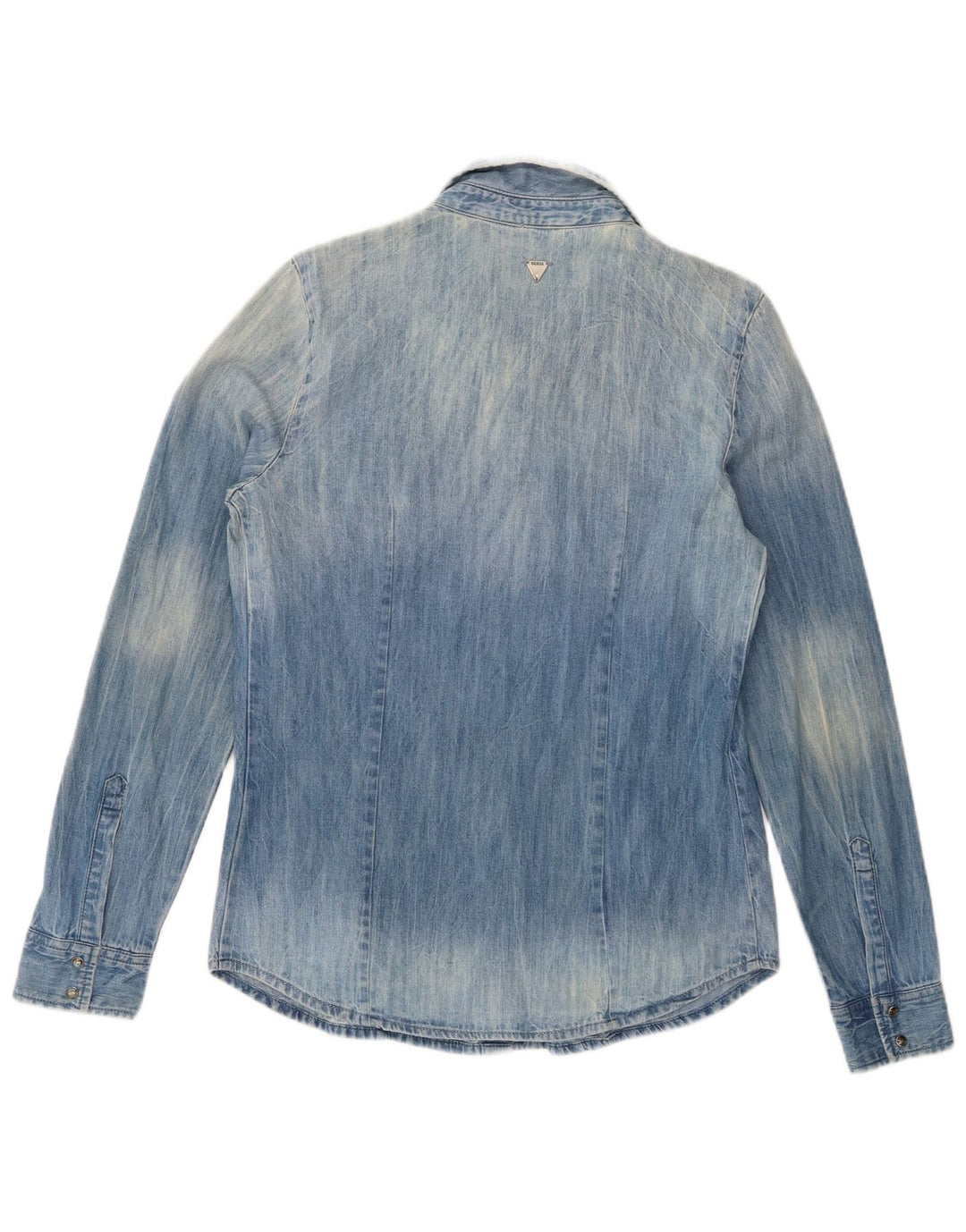 Guess Camisa vaquera extragrande para mujer UK 6 XS Algodón azul