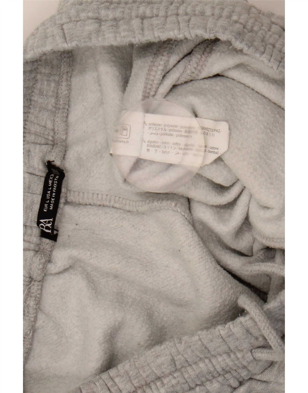 Zara Hombre Pantalón Chándal Joggers Grande Gris Poliéster