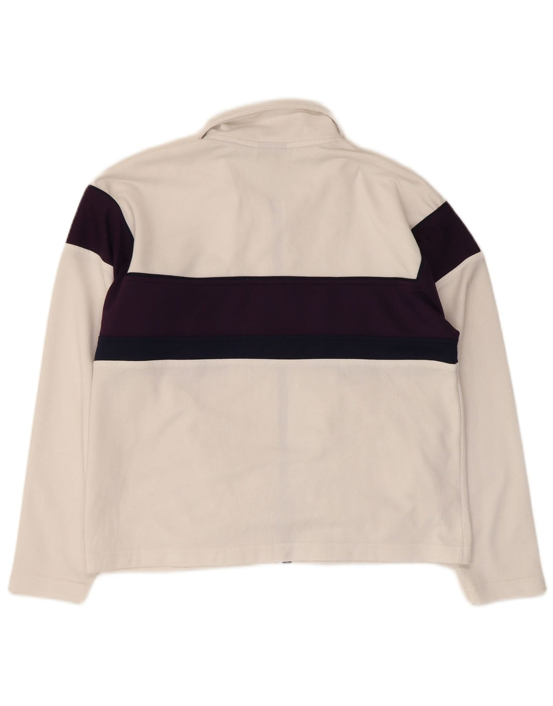 Asics Chaqueta de chándal extragrande para mujer UK 10 Small White Colourblock