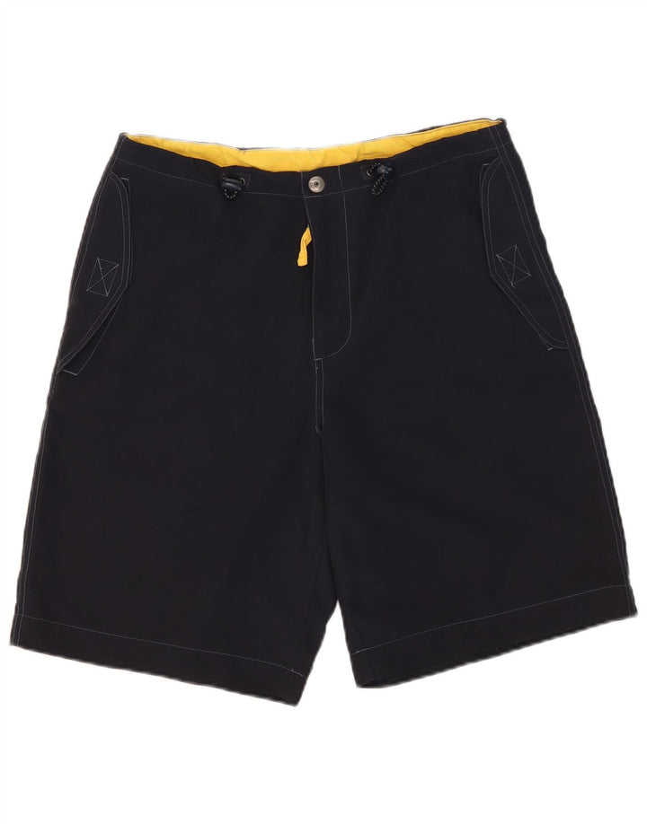 Gap Pantalones cortos casuales para hombre pequeño W30 poliéster azul marino