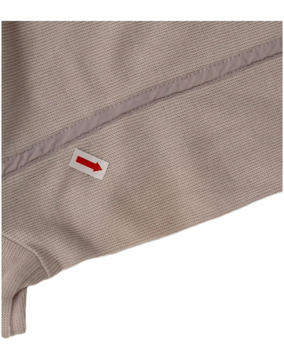 HUGO BOSS Hombre Top Manga Larga XL Algodón Color Block Blanco Roto