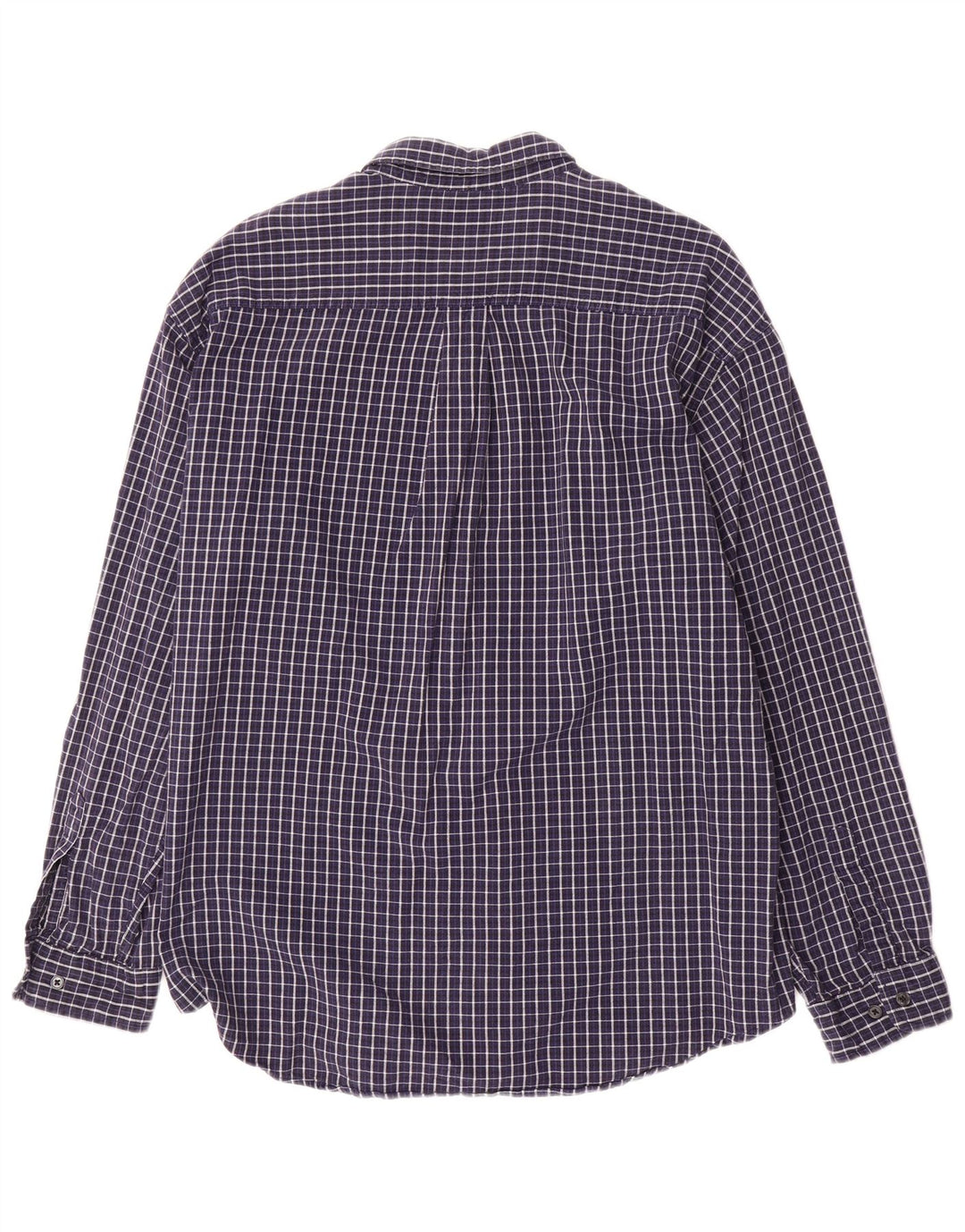 DOCKERS Camisa de Franela Hombre XL Azul Marino Cuadros Algodón