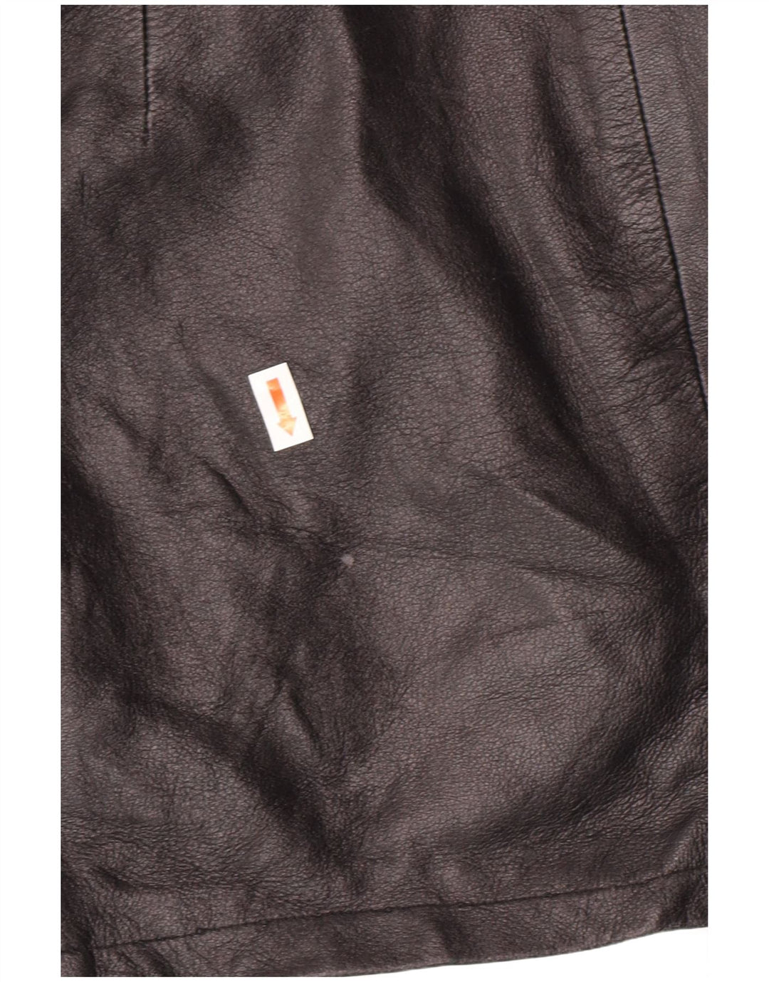 EMBASSY Falda de cuero de cintura alta para mujer IT 46 Large W26 Cuero negro