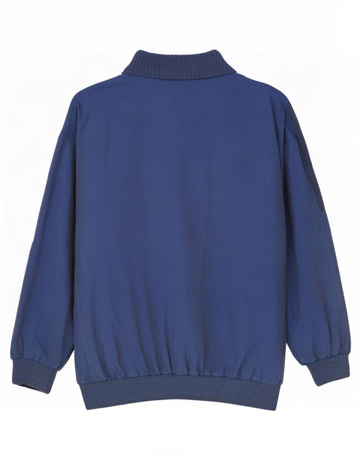 Tom Tailor Sudadera con Cuello Polo para Hombre Jersey Grande Azul Marino Algodón