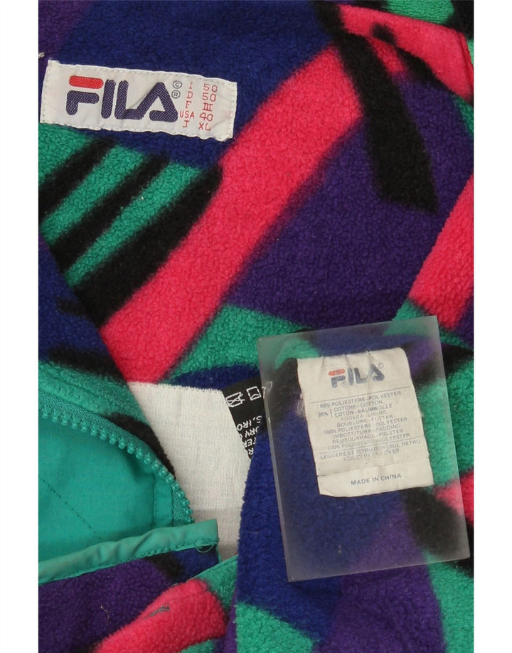 Fila Mens Liner Utility Jacket IT 50 Poliéster verde grande